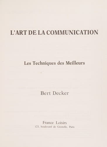 L'art de la communication