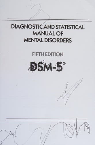 Diagnostic and Statistical Manual of Mental Disorders, 5th Edition