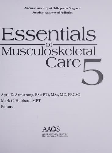 AAOS Essentials of Musculoskeletal Care
