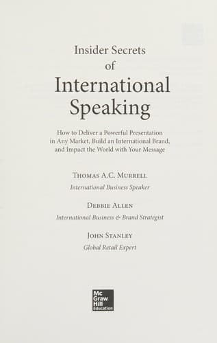 Insider Secrets of International Speaking