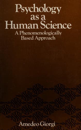 Psychology as a human science