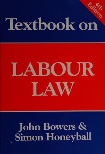 Textbook on labour law