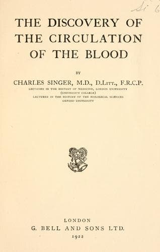 The discovery of the circulation of the blood