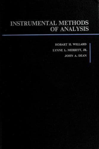 Instrumental methods of analysis