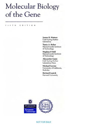 Molecular biology of the gene